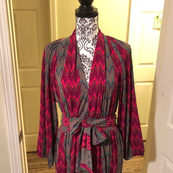 Audrey Zig Zag Full Sleeve Dress - Picture 3 of 5